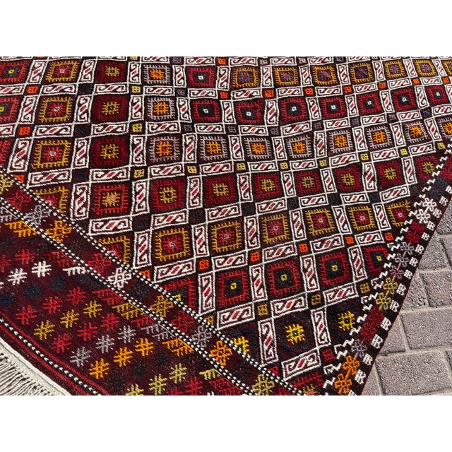 1960s Vintage Turkish Kilim Rug - 61" X 105.5" For Sale In Raleigh - Image 6 of 11