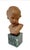 Vintage French Terracotta Bust of a Child on Marble Plinth For Sale - Image 12 of 12