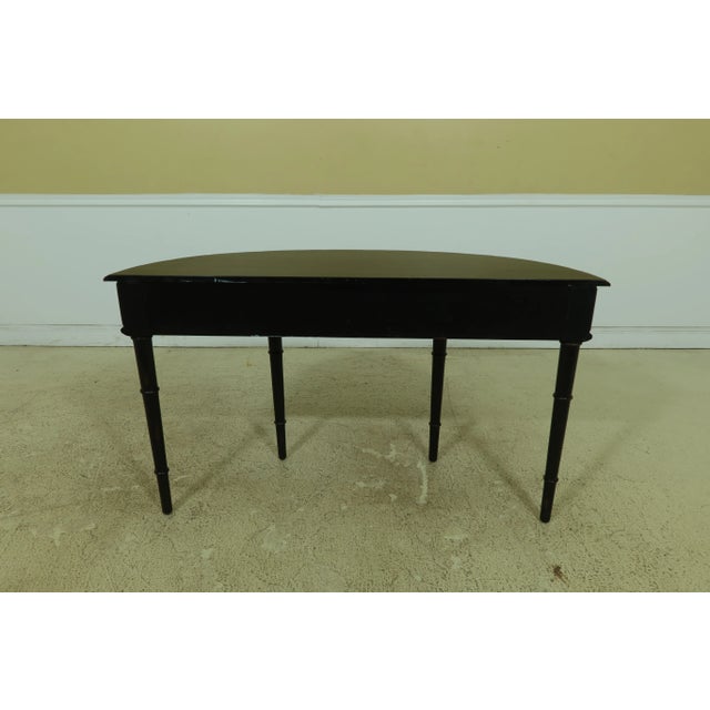 Adam Style Distressed Paint Decorated Console Table For Sale - Image 9 of 10