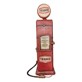 Vintage Limited Edition Texaco Case Cabinet in the Shape of Petrol Pump, 2000s For Sale