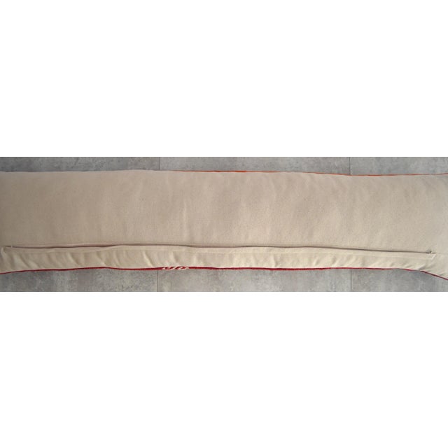 Wedding Pillow - Lumbar Pillow Cover Hand Woven Kilim - 12ʺ X 48ʺ For Sale - Image 4 of 5