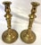 French Antique French Brass Candlesticks- A Pair For Sale - Image 3 of 18