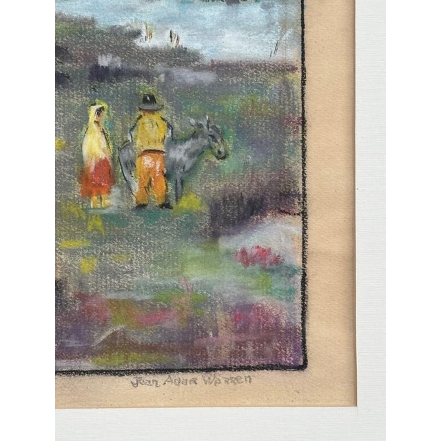 Mid 20th C. Original Artisan Pastel on Paper - Patagonia From the Valley For Sale - Image 6 of 10