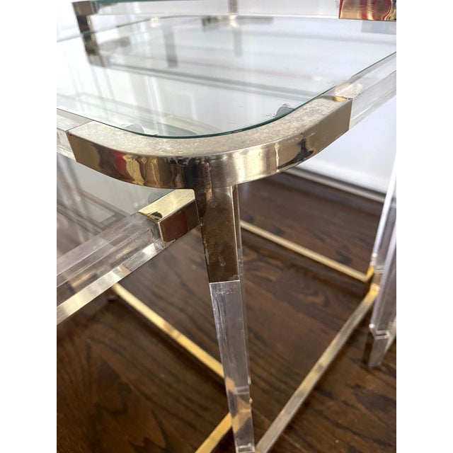 1970s Charles Hollis Jones Metric Line Nesting Tables For Sale In Atlanta - Image 6 of 9
