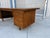 1960s Mid-Century Modern Walnut L-Shaped Executive Desk With Black Laminate Top For Sale - Image 12 of 16