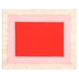 Mid-Century Style Colorful Red and Pink 16 X 20 Fine Art Print, Unframed For Sale