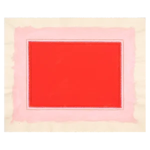 Mid-Century Style Colorful Red and Pink 16 X 20 Fine Art Print, Unframed