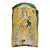 19th Century Italian Hand-Painted Maiolica Madonna & Child Devotional Plaque For Sale