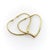 1990s 18k Gold Elsa Peretti for Tiffany & Co. Open Heart Hoop Earrings For Sale - Image 5 of 8