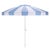 Baby Blue Buti 9 Ft Crank Umbrella, Baby Blue Cabana Stripe/White Pole For Sale - Image 8 of 8