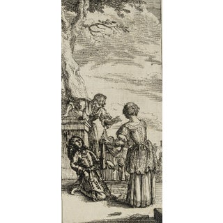 J. Meyer, Youth and Noble Lady, 17th-Century, Etching For Sale