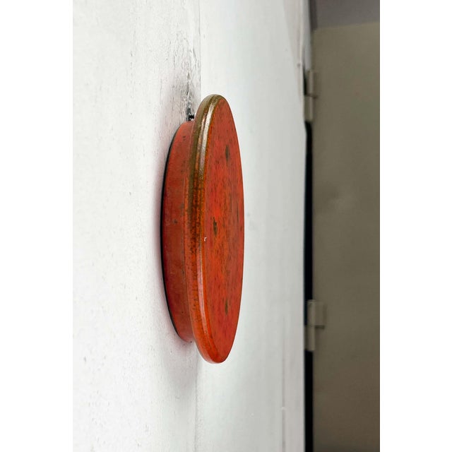 Mid-Century Modern Danish Studio Pottery Orange Wall Hanger from Signe Boesen Northroup, 1960s For Sale - Image 4 of 15