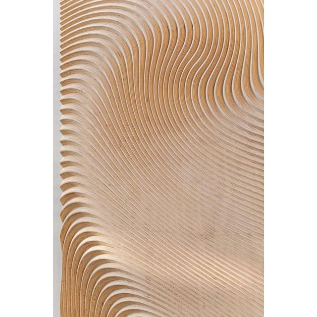 Contemporary Deus Ex Machina Wave Wall Panel in Bio-Based Uncoated MDF by Arno Hoogland For Sale - Image 3 of 8