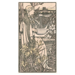 Adolphe Giraldon, Lutèce, 1898, Original Lithograph For Sale