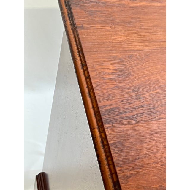 Late 20th Century Henkel Harris Virginia Galleries Solid Wild Black Cherry Triple Dresser For Sale - Image 12 of 18