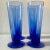 Memphis Style/Futurist bold-blown glass in a deep, rich cobalt blue. These glasses have a stunningly simple, elegant, and...