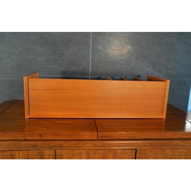 MCM Teak Desk Organizer Designed by by Georg Petersens for Pedersen and Hansen Made in Denmark. For Sale - Image 9 of 10