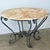 Modern Early 20th Century French Pair of Onyx & Iron Demilune Consoles For Sale - Image 3 of 13
