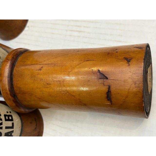 Set of 6 Antique Treen Apothecary Jars / Canisters For Sale - Image 11 of 12