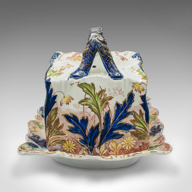 1890's Antique Decorative Cheese Keeper For Sale - Image 4 of 12
