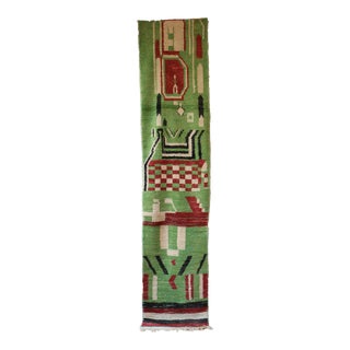 Modern Moroccan Runner Rug - 2'5" X 11'6" Ft For Sale