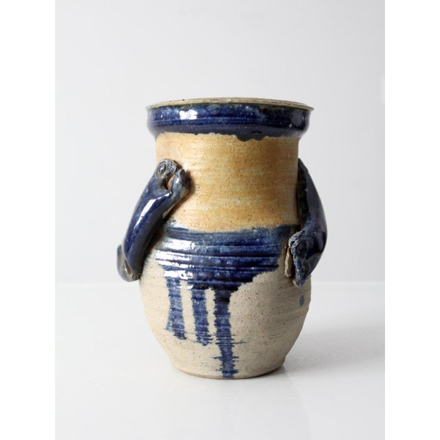 Vintage Studio Pottery Vase For Sale - Image 6 of 12