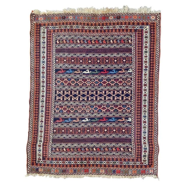 Vintage Azerbaïdjan Soukak Kilim Rug For Sale - Image 15 of 15