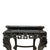 Antique Chinese Floral Carved Rosewood & Rouge Marble Top Side Table C1920 For Sale - Image 6 of 11