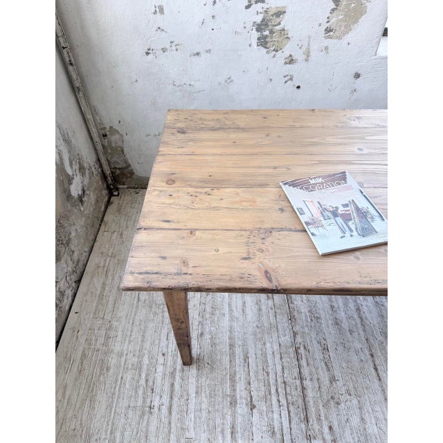 Vintage Farmhouse Table in Pine, 1950s For Sale - Image 15 of 18