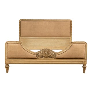 1940s French Louis XVI Style Painted Full Size Bedframe For Sale