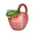 - Adorable pink apple juice/water pitcher. - Italian Majolica - Size: 7.5"W x 6"D x 7"H - Condition: Excellent condition,...