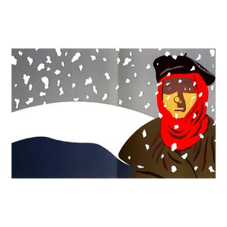 Eduardo Arroyo - Resistance in the Snow - Original Lithograph 1984 For Sale