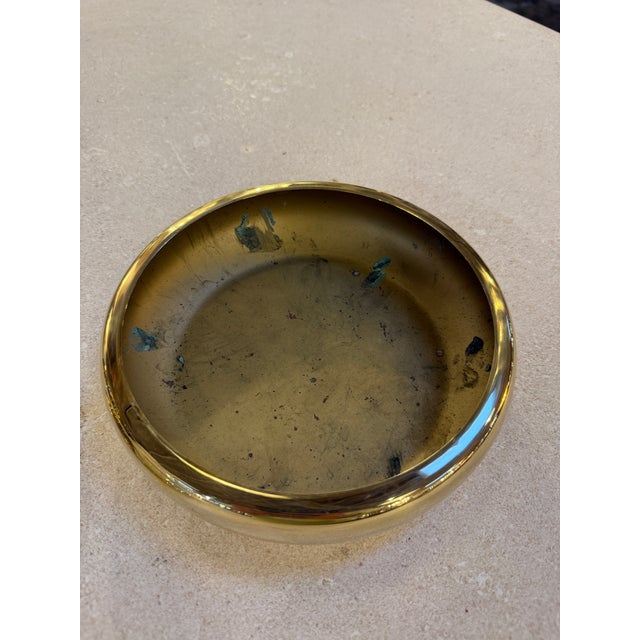Metal Brass Lidded Box, Mid-Century Modern For Sale - Image 7 of 7