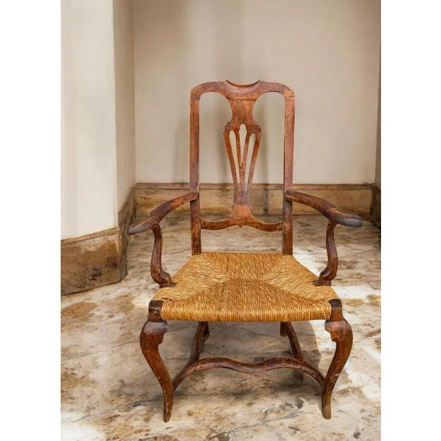 Louis XV Venetian Armchair in Walnut For Sale - Image 15 of 18