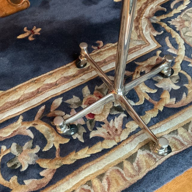 Restoration Hardware Adjustable Floor Makeup Mirror – Polished Nickel – Excellent Condition – Rare Early 2000s For Sale - Image 12 of 12