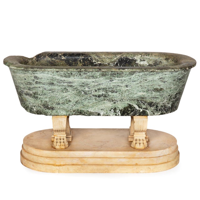 RARE GRAND TOUR MODEL OF A ROMAN BATH Italy, circa 1810 23 7/8" W x 11 5/8" D [basin] 19" W x 10 1/2" D [base] Total...