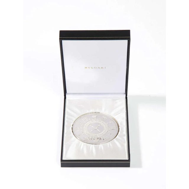 Vintage Bvlgari Sterling Silver Oversized "Vegas" Casino Paper Weight Coin For Sale - Image 9 of 12