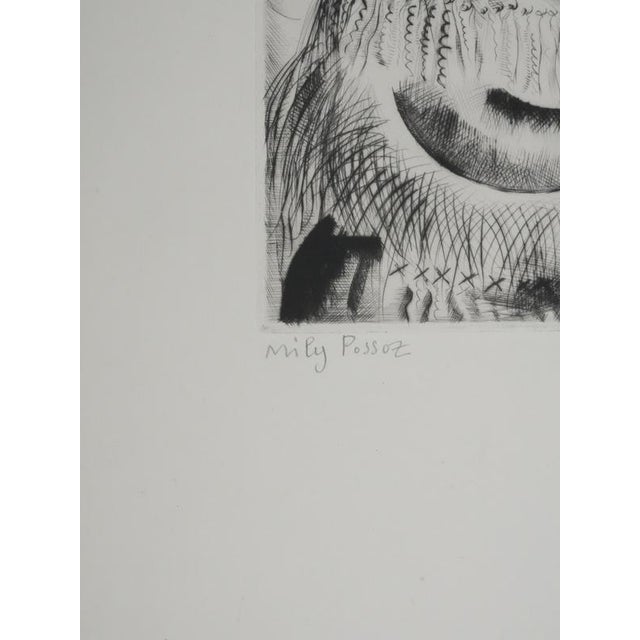 Modern Mily Possoz, The Three Young Portuguese Women, Original Signed Engraving For Sale - Image 3 of 11