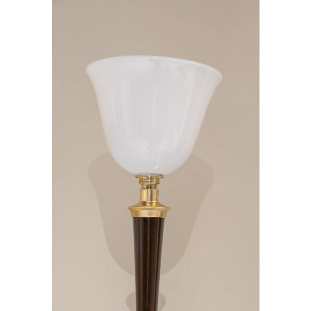 Art Deco French Dessert Lamp, Mazda, 1940s For Sale - Image 3 of 9