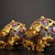 Pair of Chinese Cloisonné Incense Burners | Gilt Bronze Lion & Brocade Ball Motif For Sale - Image 9 of 9