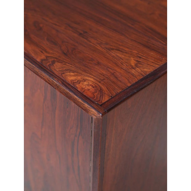 Danish Highboard with Bar and Tambour Doors in Kingwood, 1960s For Sale - Image 9 of 18