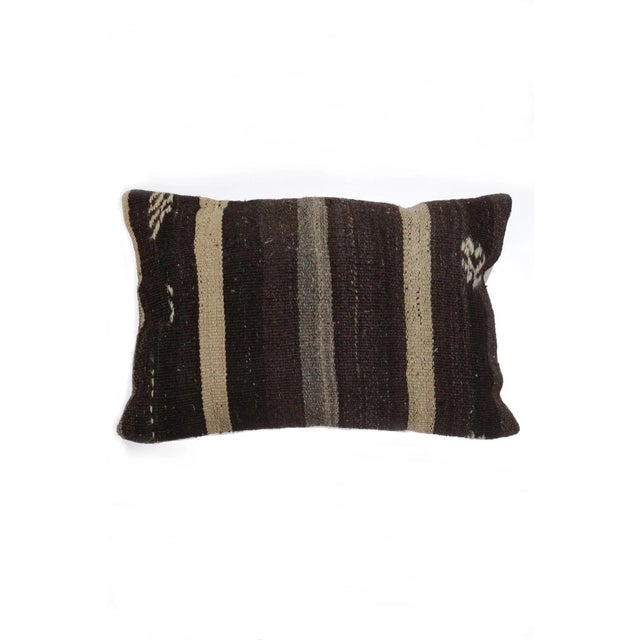 Striped Goat Hair Kilim Rug For Sale - Image 4 of 4