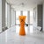Glass Vintage Studio Art Glass Vase-Frosted Orange-Modern-Memphis Style-Contemporary For Sale - Image 7 of 11