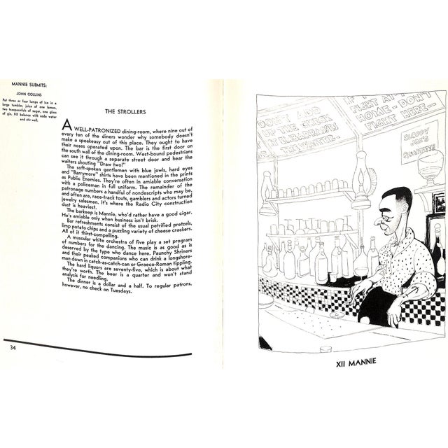 1930s "Manhattan Oases: New York's 1932 Speak-Easies" 1932 Hirschfeld, Al For Sale - Image 5 of 12