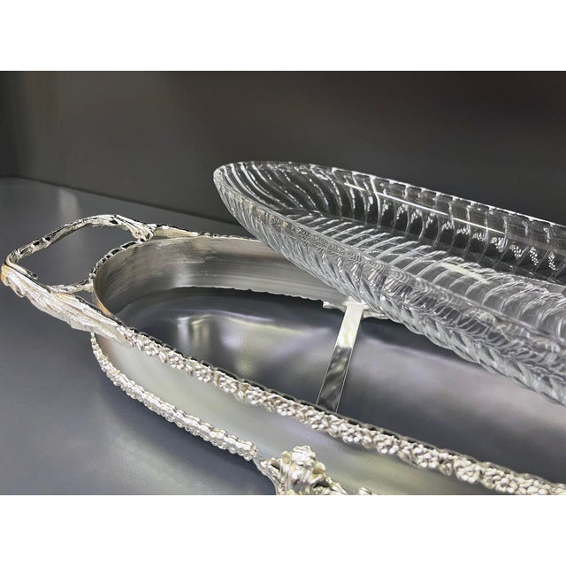 Oval Brass Serving Trays with Handles, Set of 4 For Sale - Image 6 of 8