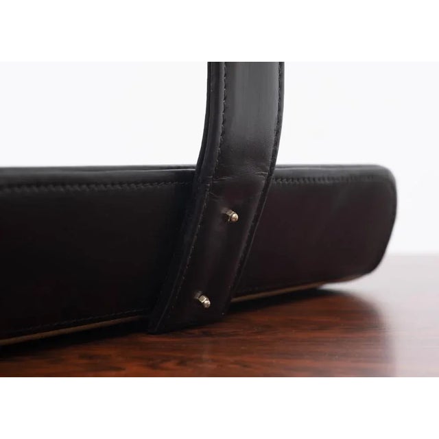 1960s Black Leather Magazine Holder, 1960s For Sale - Image 5 of 9