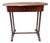 Antique Oval Wood Side Table With Barley Twist Legs & Single Drawer For Sale