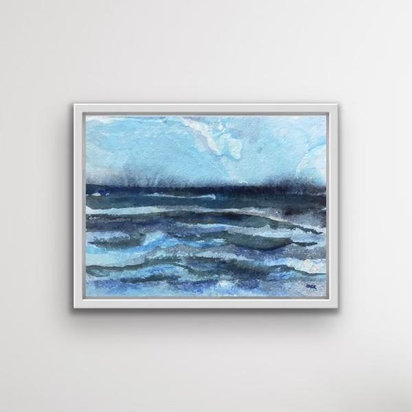 Rise - 9x12inch painting made with botanical & marbling inks on a beautiful cotton paper with a deckled edge. Signed by...