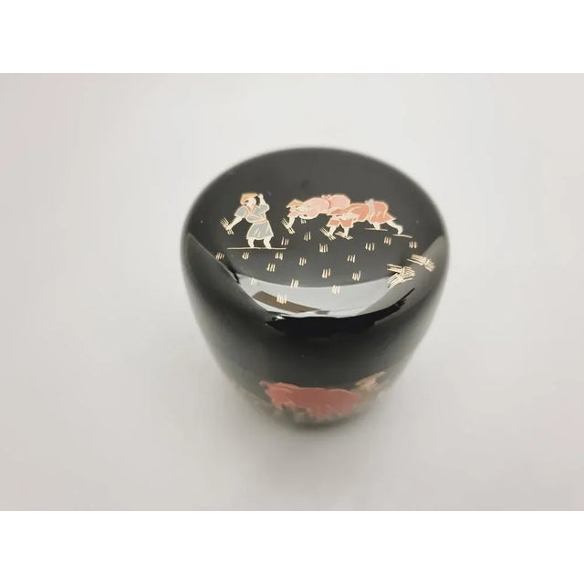 Mid-Century Modern Vintage Japanese Netsuke Matcha Conatiner,1960s For Sale - Image 3 of 5