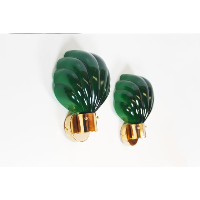 Large Italian Glass and Chrome Wall Lamps, Italy, 1970s, Set of 2 For Sale - Image 10 of 10